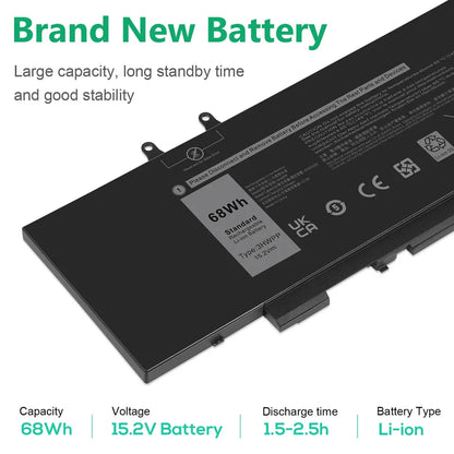 DELL 10X1J 1VY7F 401D9 N2NLL JG75F 3YNXM - 3HWPP Genuine Original Laptop Notebook Battery ( 1 Yr Warranty )
