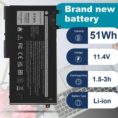 DELL R8D7N  - R8D7N Genuine Original  Laptop Notebook Battery( 1 Yr Warranty )