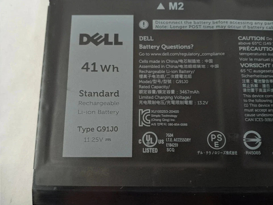 DELL Vostro 15 3535 - G91J0 Genuine Original  Laptop Notebook Battery ( 1 Yr Warranty )