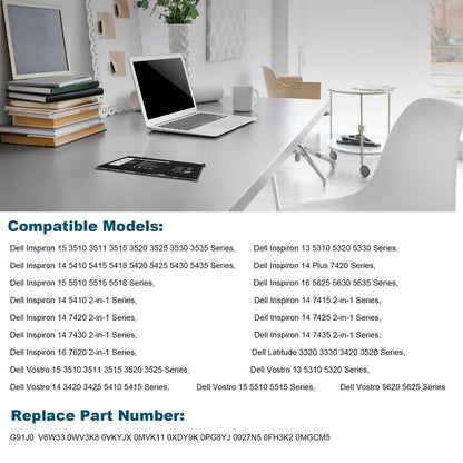 DELL Inspiron 15 3525 - G91J0 Genuine Original  Laptop Notebook Battery ( 1 Yr Warranty )
