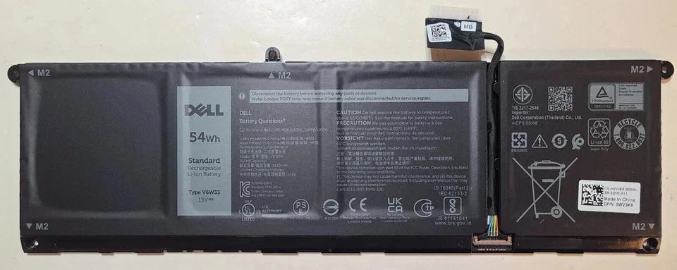 DELL Inspiron 15 5510 - V6W33 Genuine Original  Laptop Notebook Battery ( 1 Yr Warranty )