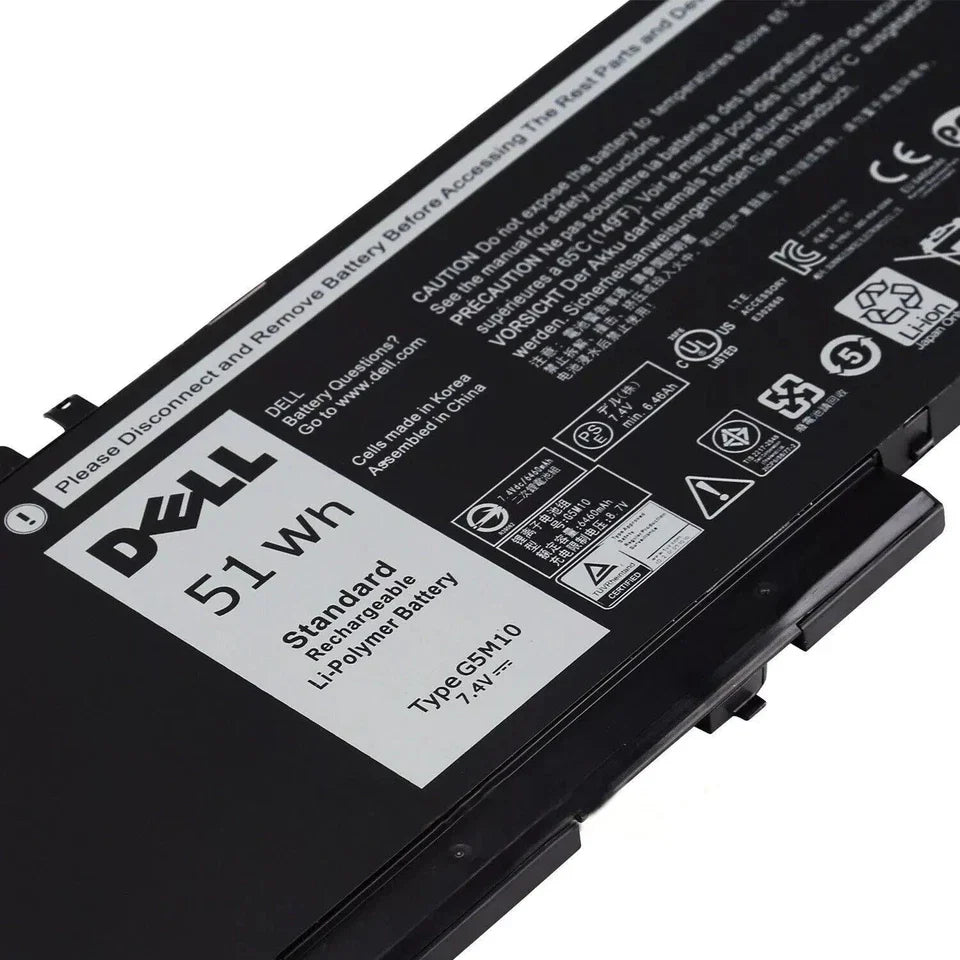 DELL PF59Y P37F001 GMT4T - G5M10 Genuine Original Laptop Notebook Battery ( 1 Yr Warranty )