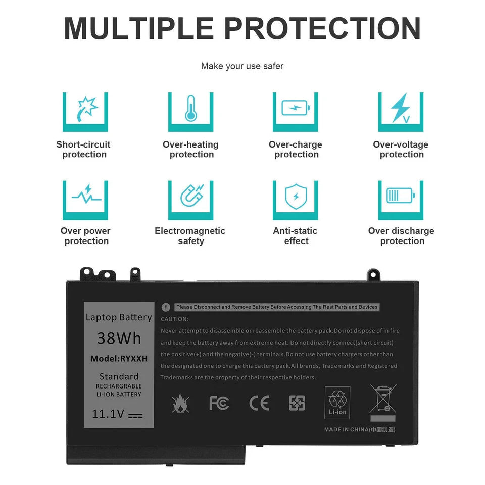 DELL Latitude 3160 - RYXXH Genuine Original Laptop Notebook Battery ( 1 Yr Warranty )