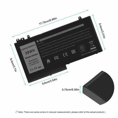 DELL  5TFCY 05TFCY  9P4D2 RYXXH 09P402 R5MD0 - RYXXH Genuine Original Laptop Notebook Battery ( 1 Yr Warranty )