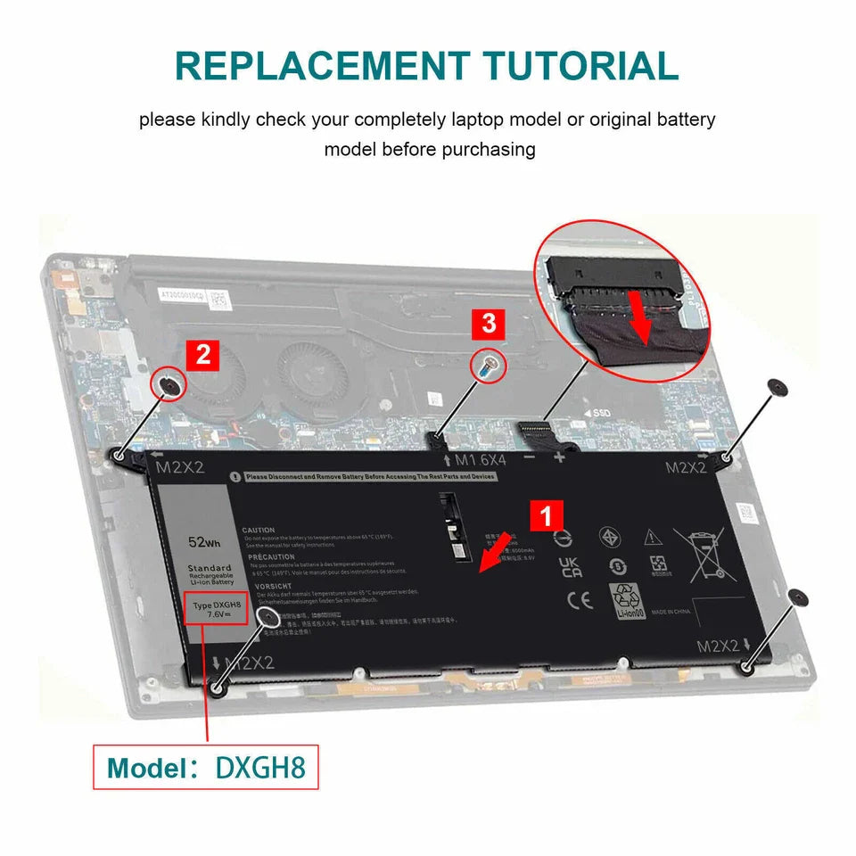 DELL Inspiron 5390 - DXGH8 Genuine Original  Laptop Notebook Battery ( 1 Yr Warranty )