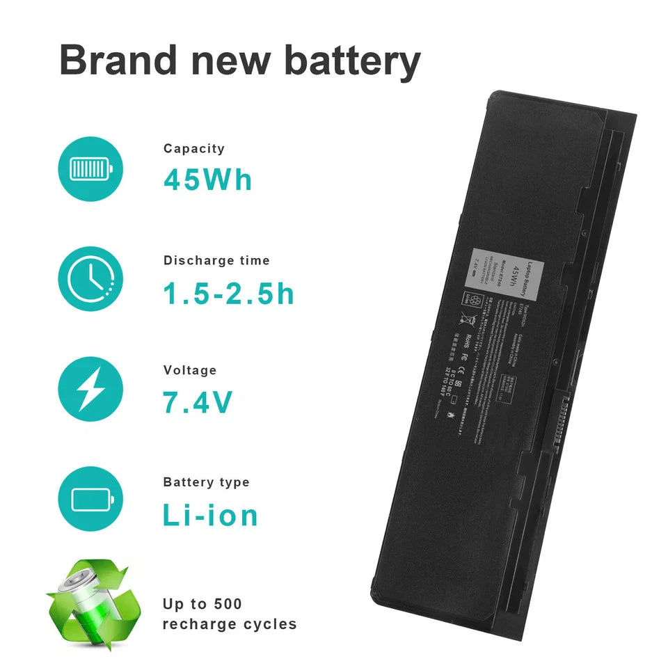 DELL Latitude E7240 - WD52H Genuine Original Laptop Notebook Battery ( 1 Yr Warranty )