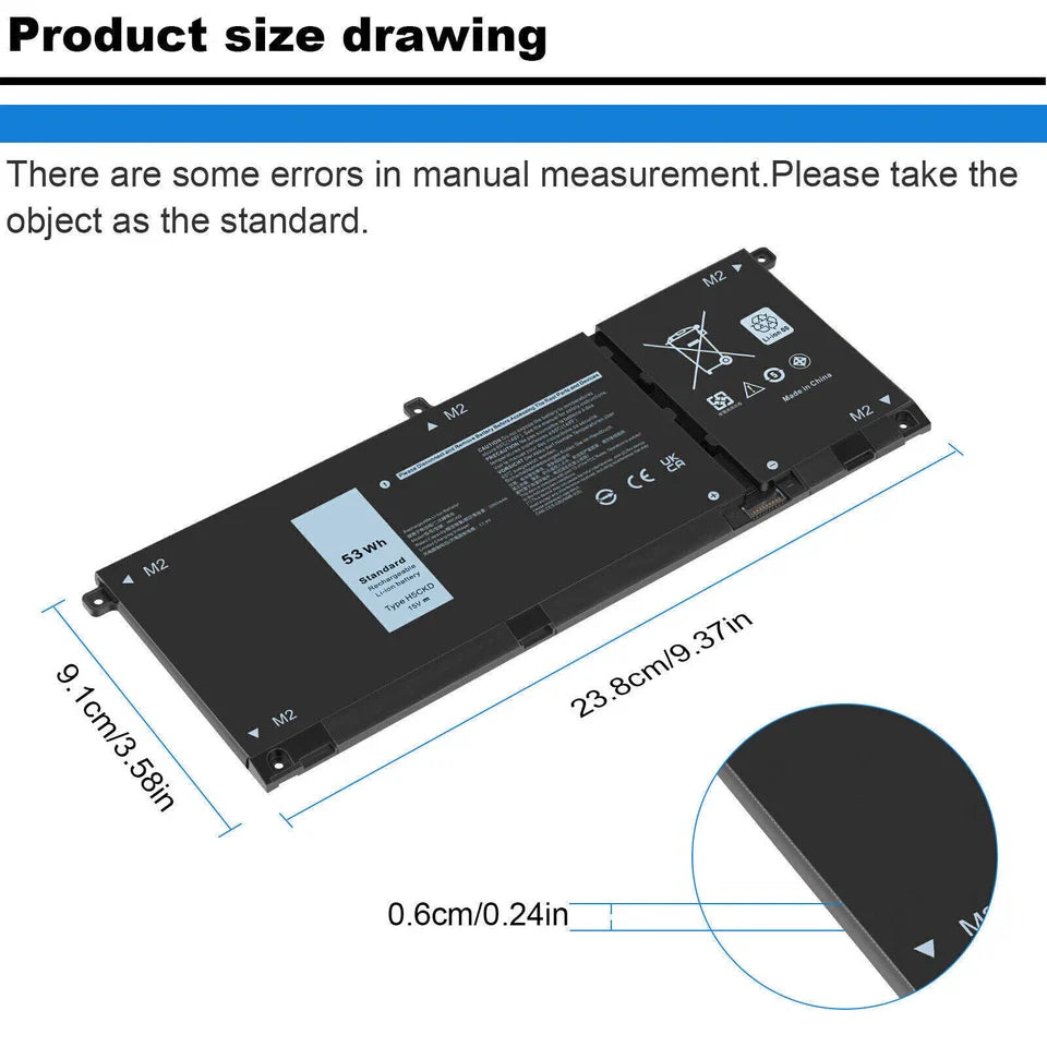 DELL Inspiron 13 5301 - H5CKD Genuine Original  Laptop Notebook Battery ( 1 Yr Warranty )