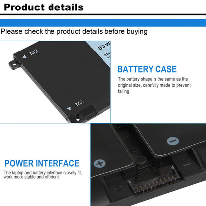 DELL P129G P129G001 P130G P130G001 P130G002 TXD03
- H5CKD Genuine Original Laptop Notebook Battery ( 1 Yr Warranty )