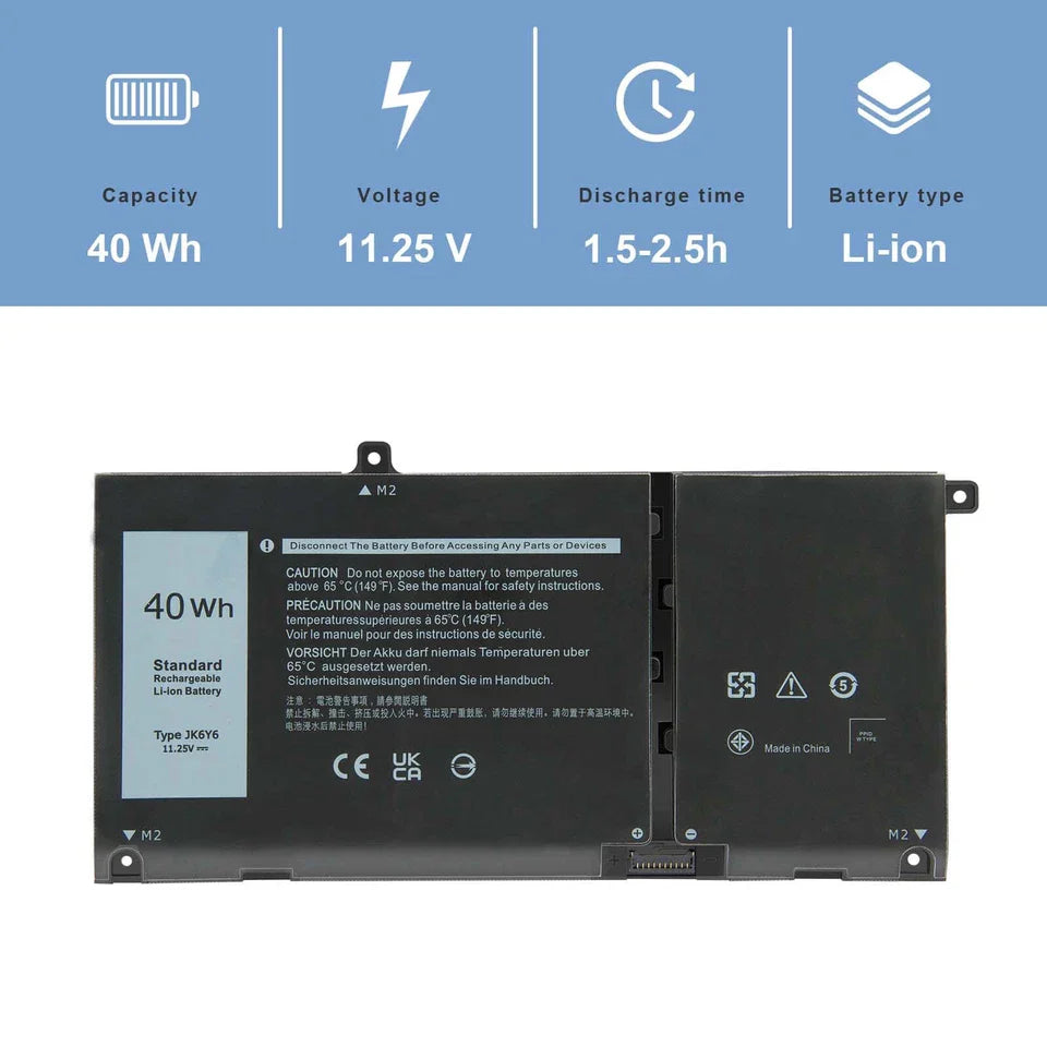 DELL Inspiron 7306 2 in 1 - JK6Y6 Genuine Original  Laptop Notebook Battery ( 1 Yr Warranty )