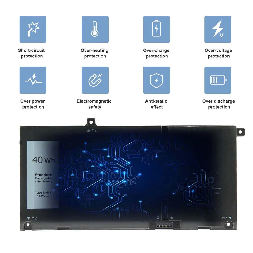 DELL Inspiron 7506 2 in 1 - JK6Y6 Genuine Original  Laptop Notebook Battery ( 1 Yr Warranty )