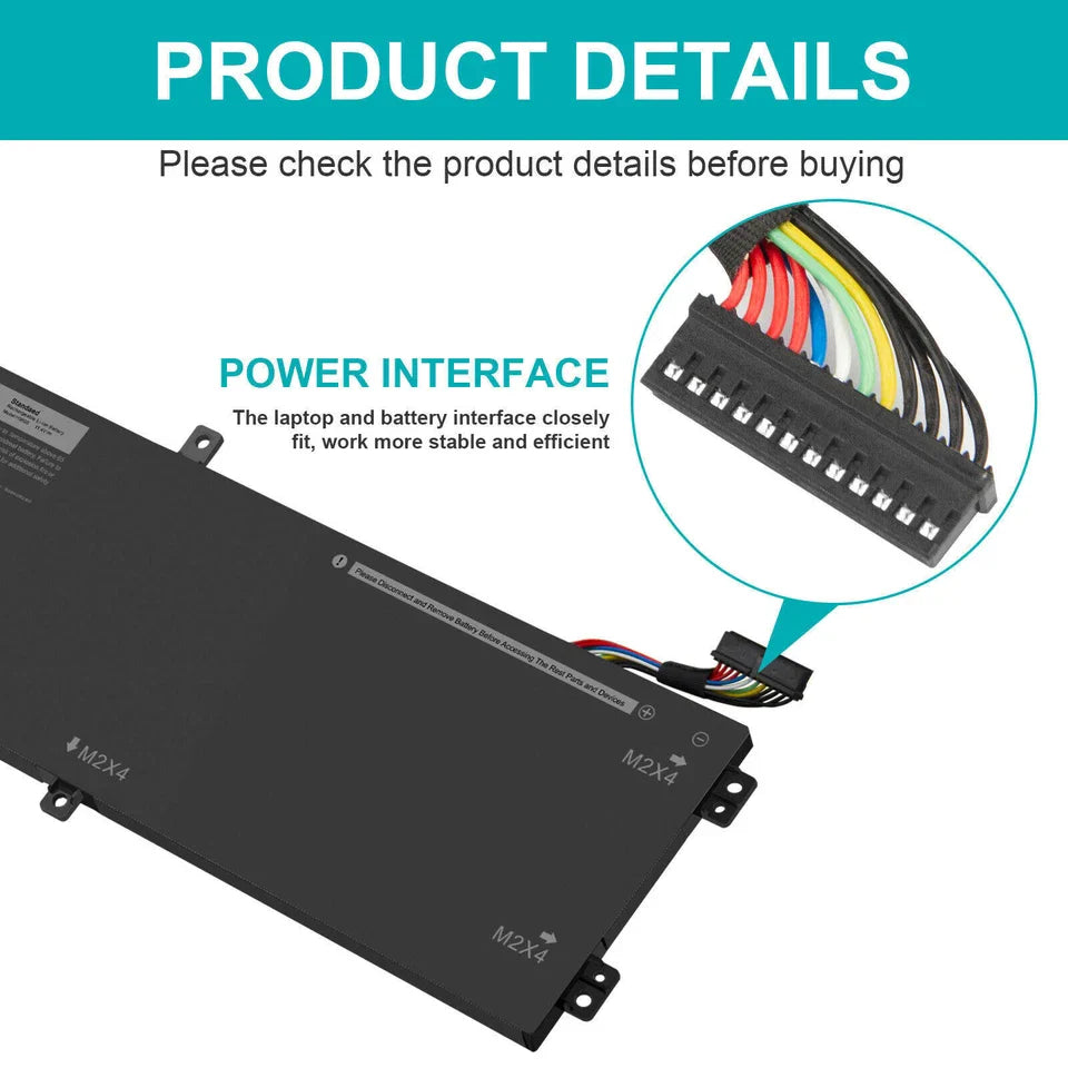 DELL B07GVPFFHT B0768CM848 1419032081 1419040529 05XJ28 AA309934 06GTPY - H5H20 Genuine Original Laptop Notebook Battery ( 1 Yr Warranty )