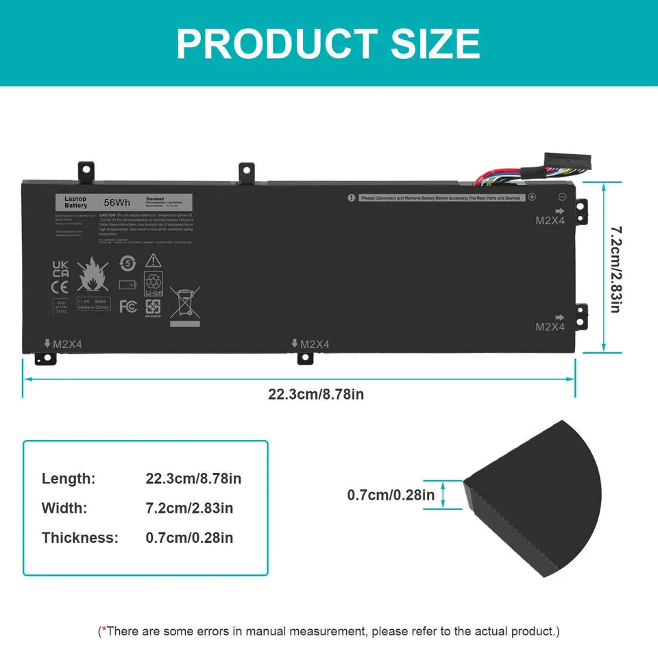 DELL Precision M5520 - H5H20 Genuine Original Laptop Notebook Battery ( 1 Yr Warranty )