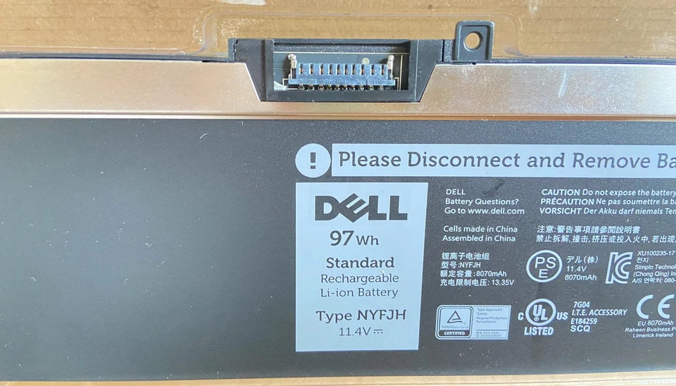 DELL Precision 7530 – NYFJH Genuine Original Laptop Notebook Battery ( 1 Yr Warranty )