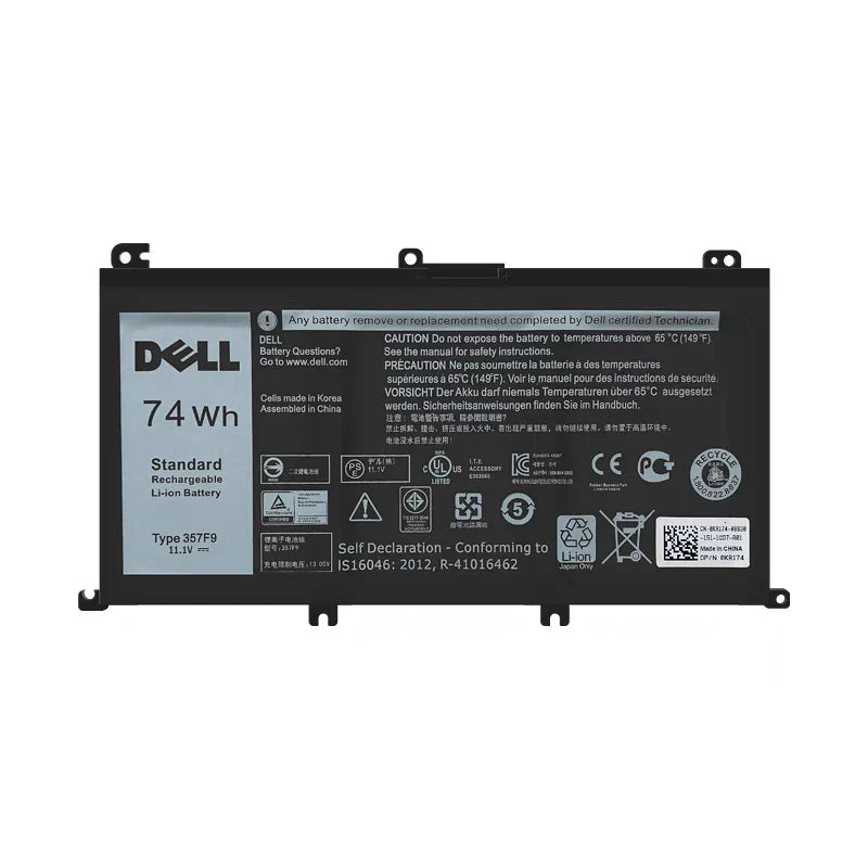 DELL 357F9 71JF4 P65F 071JF4 P65F001 00GFJ6 – 357F9 Genuine Original Laptop Notebook Battery ( 1 Yr Warranty )