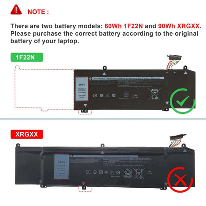 DELL XRGXX 1F22N 06YV0V 0JJPFK K69WH – 1F22N Genuine Original Laptop Notebook Battery ( 1 Yr Warranty )