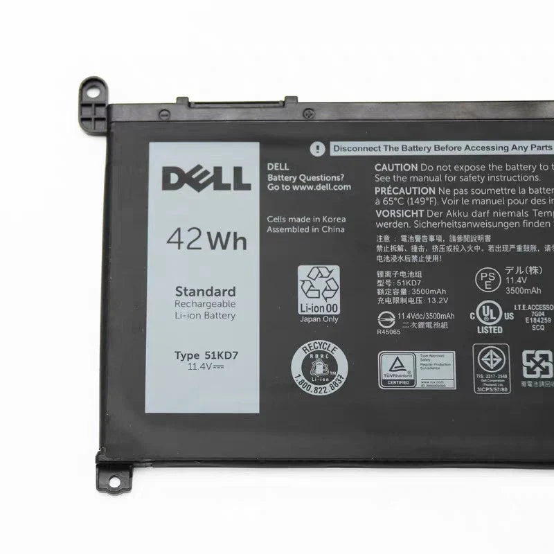 DELL CHROMEBOOK 5190 - 51KD7 Genuine Original Laptop Notebook Battery ( 1 Yr Warranty )