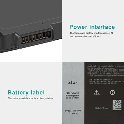 DELL Latitude 5420 RUGGED - 7WNW1 Genuine Original Laptop Notebook Battery ( 1 Yr Warranty )