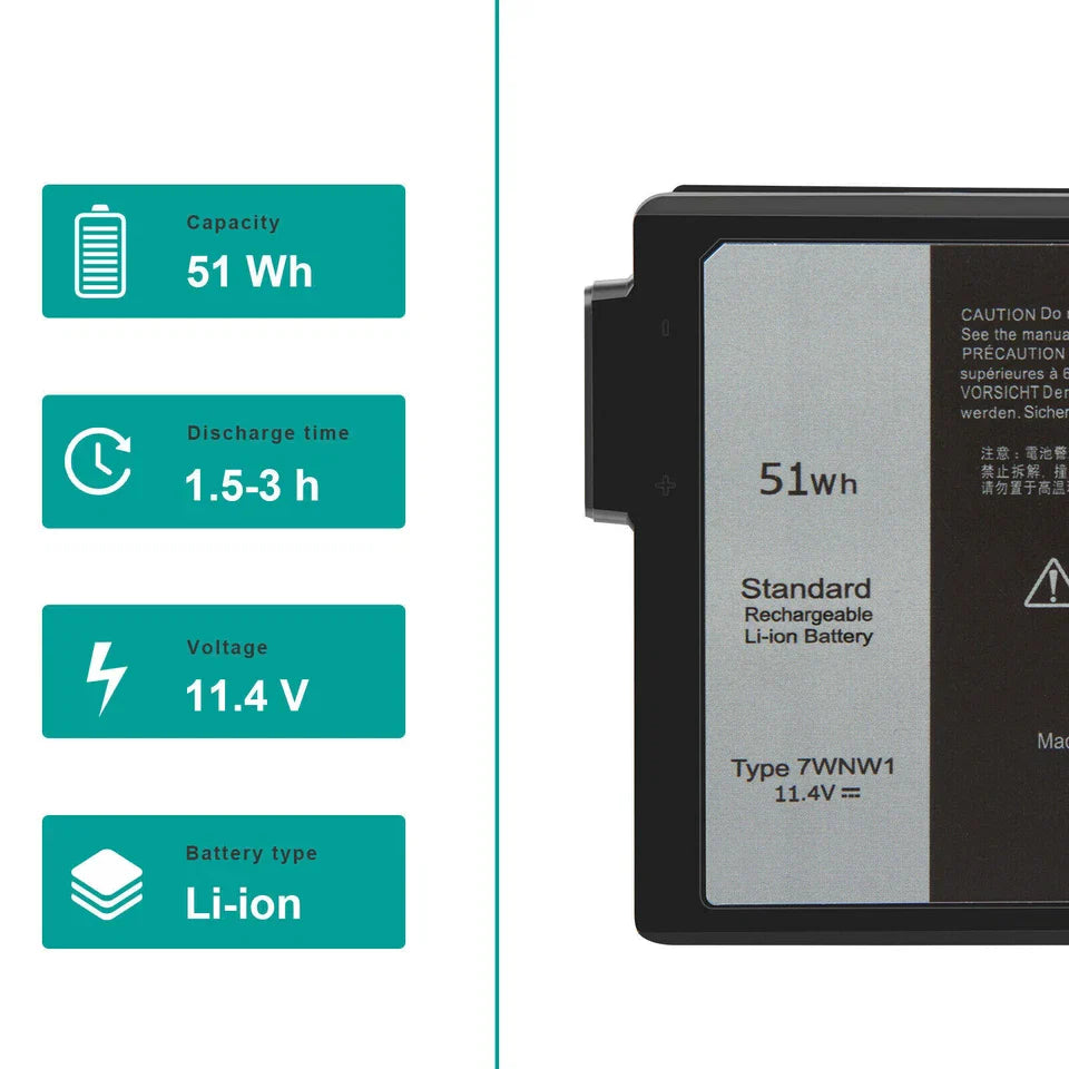 DELL Latitude 7424 RUGGED EXTREME - 7WNW1 Genuine Original Laptop Notebook Battery ( 1 Yr Warranty )
