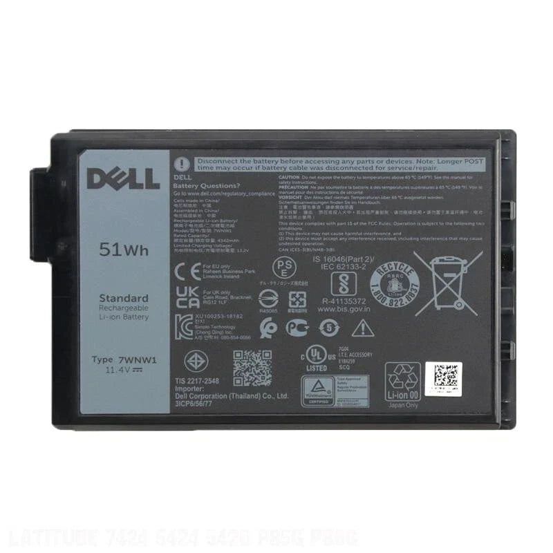 DELL Latitude 5424 RUGGED - 7WNW1 Genuine Original Laptop Notebook Battery ( 1 Yr Warranty )