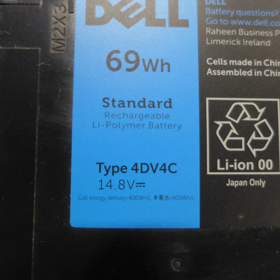 DELL 4DV4C 63FK6 D10H3 063FK6 0D10H3 04DV4C B07J3CHXGL - 4DV4C Genuine Original Laptop Notebook Battery ( 1 Yr Warranty )