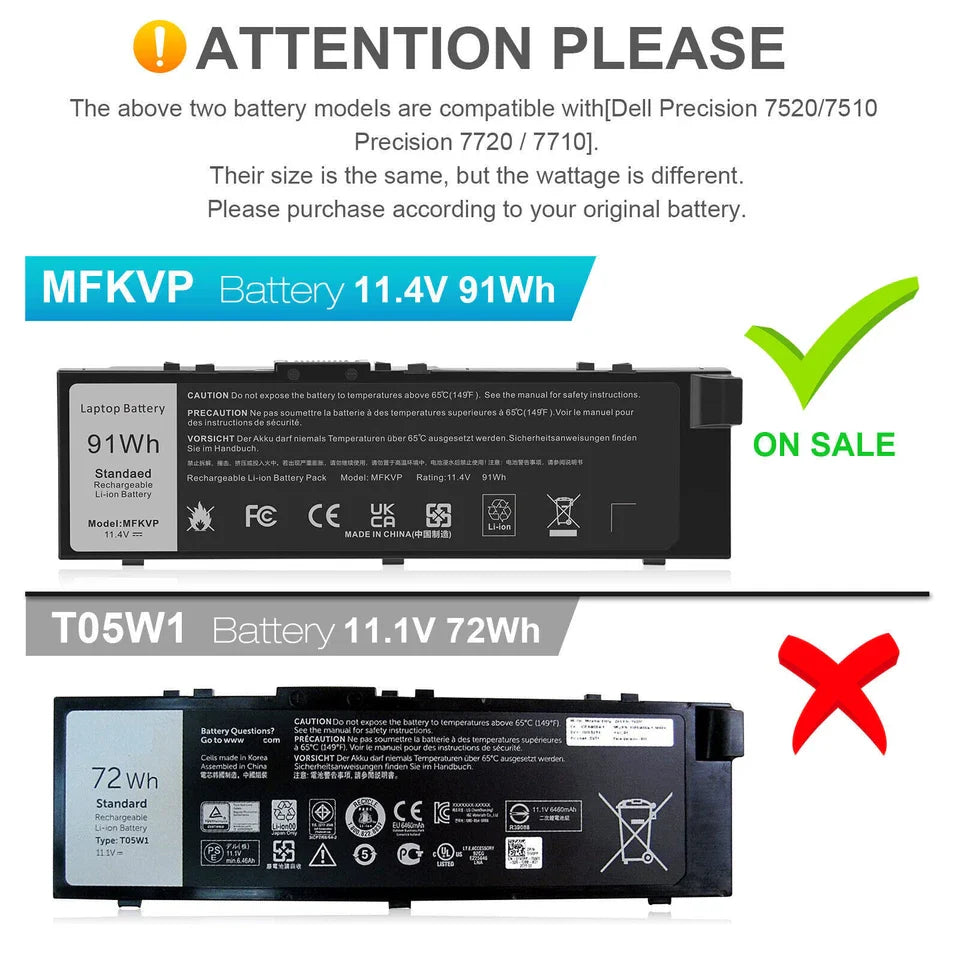 DELL MFKVP – MFKVP Genuine Original Laptop Notebook Battery( 1 Yr Warranty )