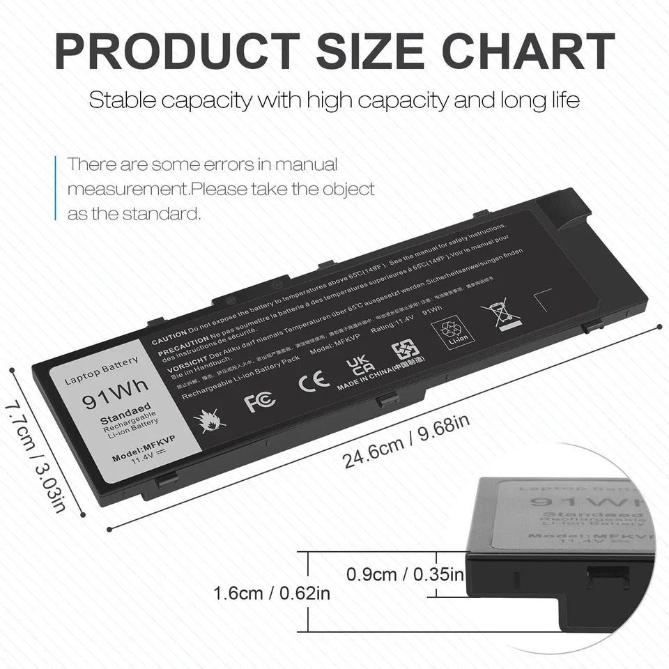 DELL MFKVP – MFKVP Genuine Original Laptop Notebook Battery( 1 Yr Warranty )