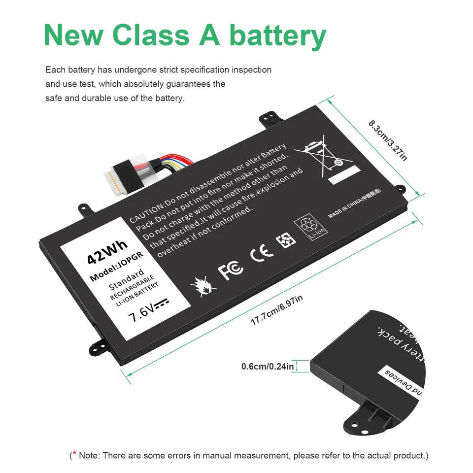 DELL 1WND8	T17G X16TW T17G002 T17G001 - J0PGR Genuine Original Laptop Notebook Battery ( 1 Yr Warranty )
