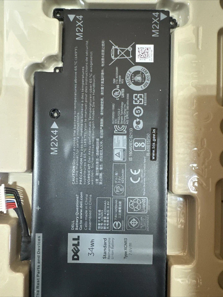 DELL WY7CG 0WY7CG 0MH25J CV4PN- XCNR3 Genuine Original Laptop Notebook Battery ( 1 Yr Warranty )
