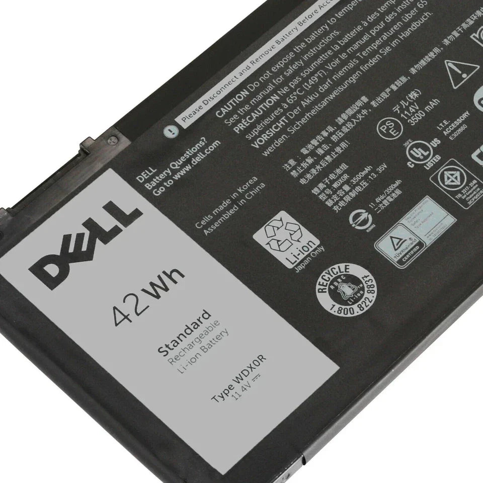 DELL Inspiron 15 5568- WDXOR Genuine Original Laptop Notebook Battery ( 1 Yr Warranty )
