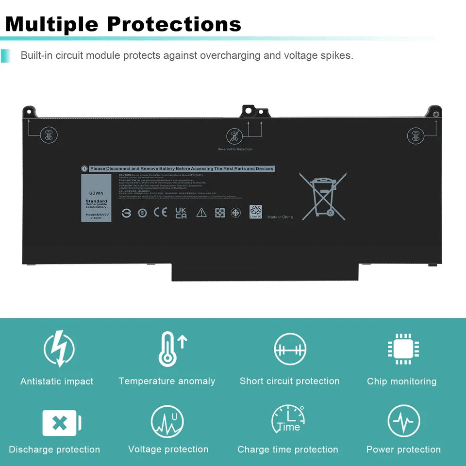 DELL Latitude 5310 2 in 1 - MXV9V Genuine Original  Laptop Notebook Battery ( 1 Yr Warranty )