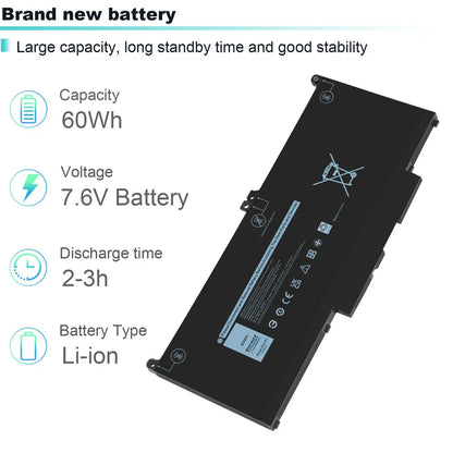 DELL Latitude 7400 - MXV9V Genuine Original  Laptop Notebook Battery ( 1 Yr Warranty )