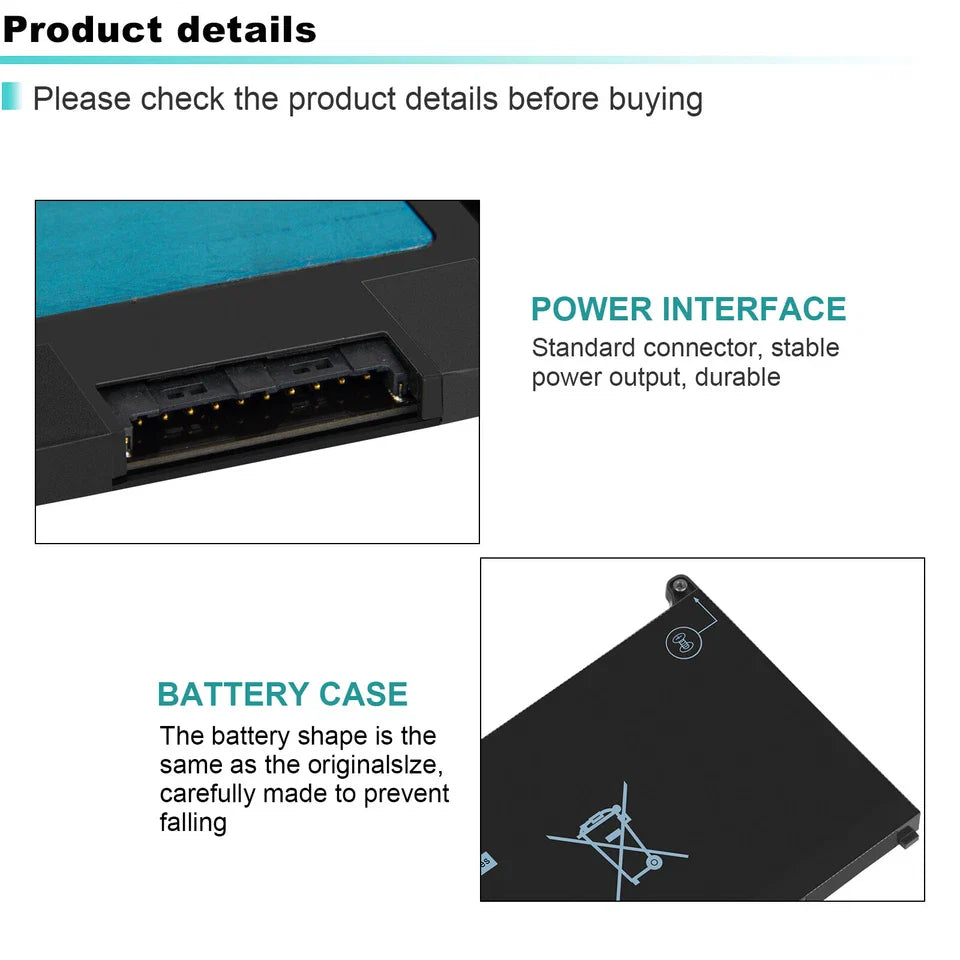 DELL Latitude 14 7400 - MXV9V Genuine Original  Laptop Notebook Battery ( 1 Yr Warranty )