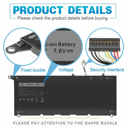 DELL XPS 13 9360 - PW23Y Genuine Original  Laptop Notebook Battery ( 1 Yr Warranty )