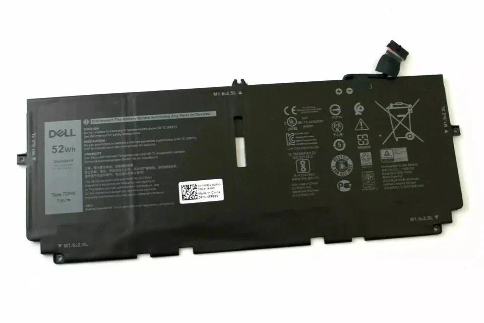 DELL XPS 13 9380 - 722KK Genuine Original Laptop Notebook Battery ( 1 Yr Warranty )