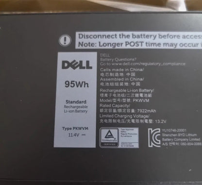 DELL Precision 17 7760 – PKWVM Genuine Original Laptop Notebook Battery ( 1 Yr Warranty )
