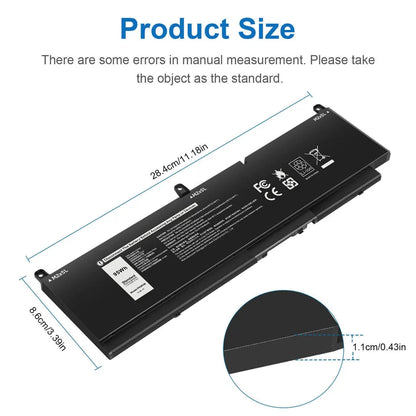 DELL Precision 7560 DG0HV – PKWVM Genuine Original Laptop Notebook Battery ( 1 Yr Warranty )