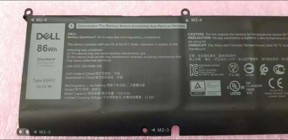 DELL Vostro 16 7620 - 69KF2 Genuine Original  Laptop Notebook Battery ( 1 Yr Warranty )