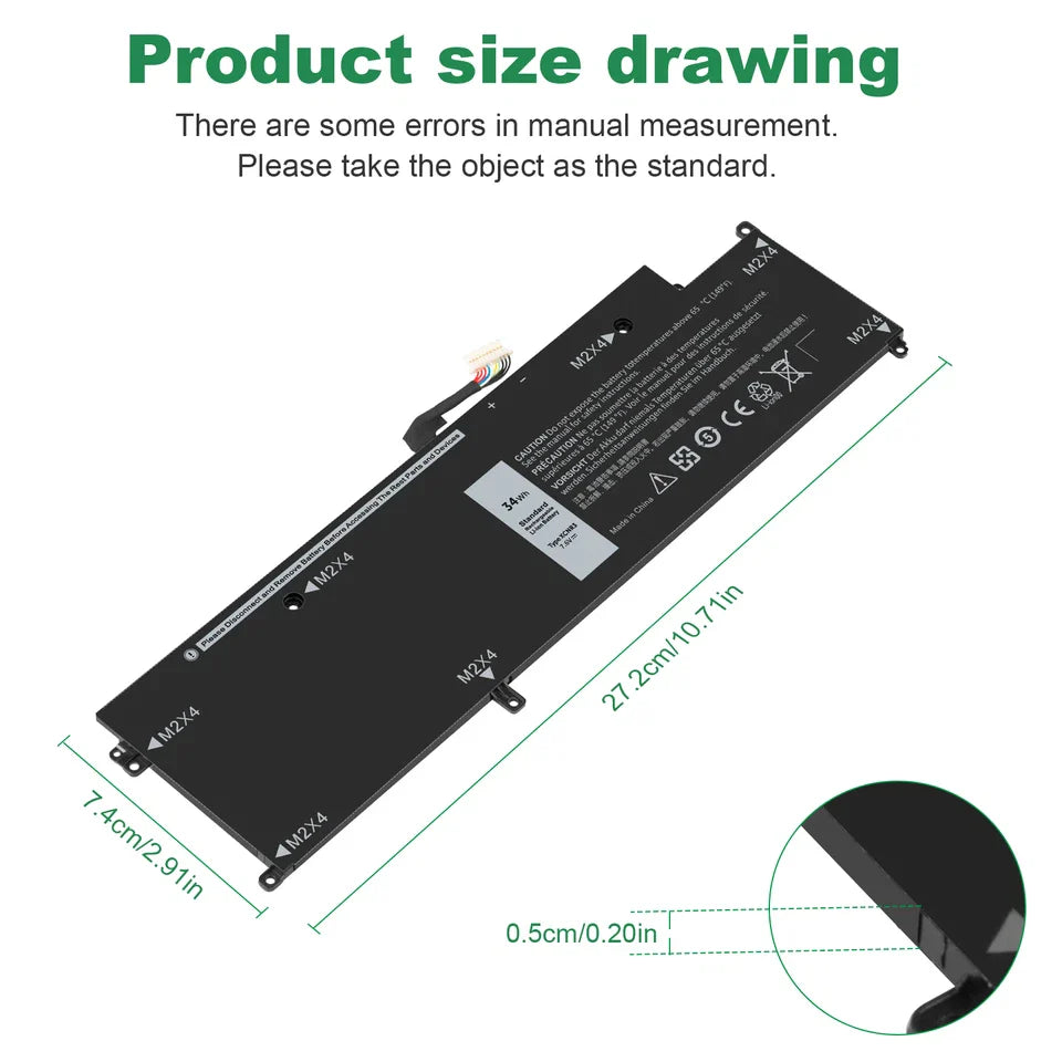 DELL Latitude E7370 - P63NY Genuine Original Laptop Notebook Battery ( 1 Yr Warranty )