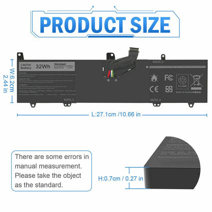 DELL Inspiron 11 3185 - 0JV6J Genuine Original Laptop Notebook Battery ( 1 Yr Warranty )