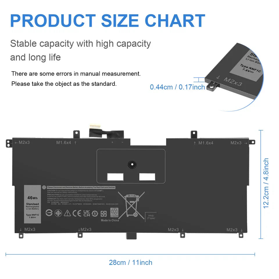 DELL HMPFH	NP0V3 - NNF1C Genuine Original  Laptop Notebook Battery ( 1 Yr Warranty )