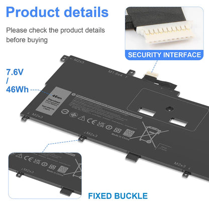 DELL XPS 13 9365 - NNF1C Genuine Original  Laptop Notebook Battery ( 1 Yr Warranty )