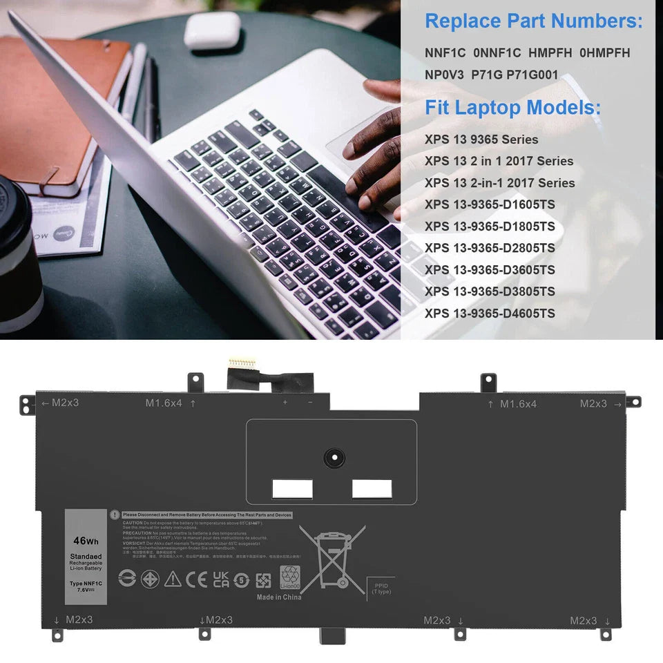 DELL HMPFH	NP0V3 - NNF1C Genuine Original  Laptop Notebook Battery ( 1 Yr Warranty )