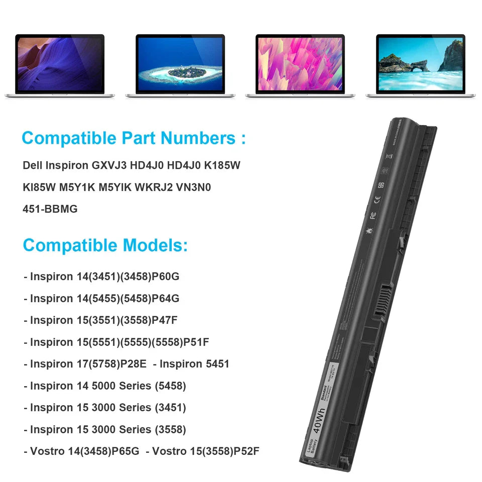 DELL Vostro 3478 - M5Y1K Genuine Original Laptop Notebook Battery ( 1 Yr Warranty )