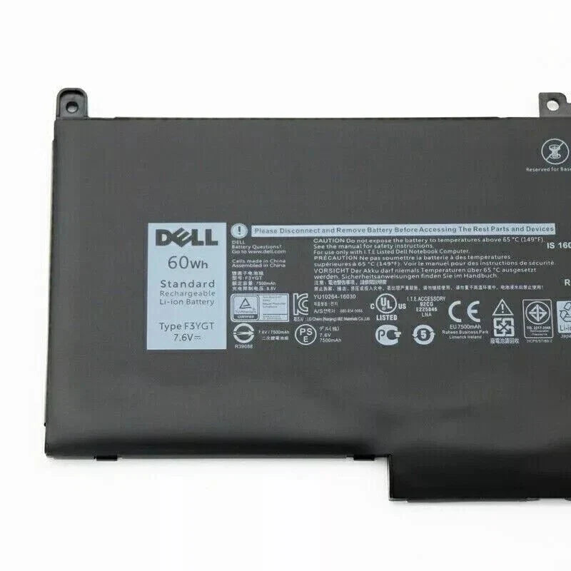 DELL Latitude 7480 - F3YGT Genuine Original  Laptop Notebook Battery ( 1 Yr Warranty )