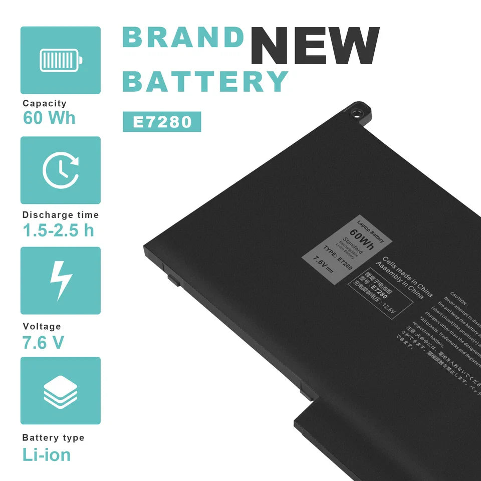 DELL Latitude 7480 - F3YGT Genuine Original  Laptop Notebook Battery ( 1 Yr Warranty )