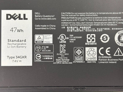 DELL WVG8T FMV51 J7WX3 TJ7V4 - 34GKR Genuine Original Laptop Notebook Battery ( 1 Yr Warranty )