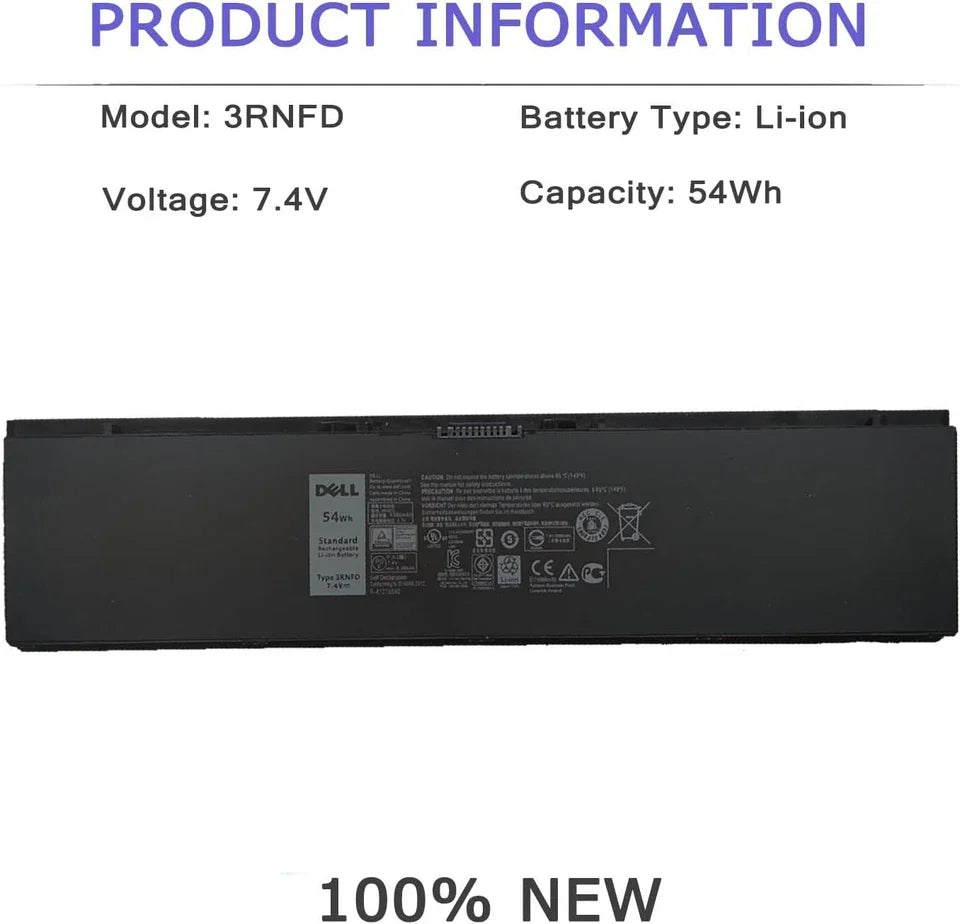 DELL Latitude E7450 - 3RNFD Genuine Original Laptop Notebook Battery ( 1 Yr Warranty )