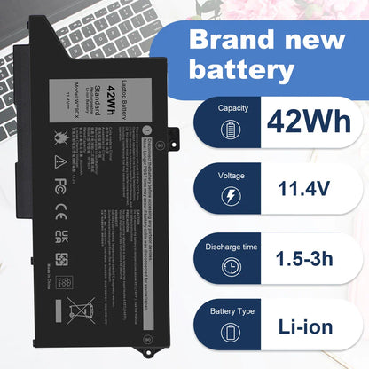 DELL WY9DX 005R42 0WK3F1 - WY9DX Genuine Original Laptop Notebook Battery ( 1 Yr Warranty )