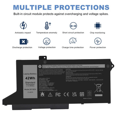DELL Latitude 5520 - WY9DX Genuine Original Laptop Notebook Battery ( 1 Yr Warranty )