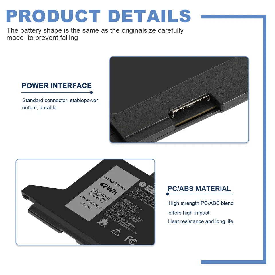 DELL Latitude 5420 - WY9DX Genuine Original Laptop Notebook Battery ( 1 Yr Warranty )